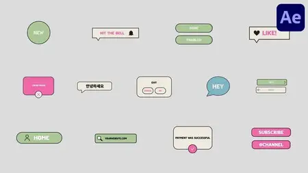 Gadget Interface Icons And Buttons for After Effects 53577819