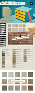 Paper Store - Procreate Paper Texture Brushes