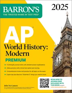 AP World History: Modern Premium 2025: 5 Practice Tests + Comprehensive Review + Online Practice (Barron's AP)
