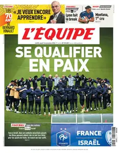 L’equipe du Jeudi 14 Novembre 2024