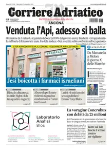 Corriere Adriatico Ancona - 17 Settembre 2025