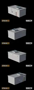 Kitbash: Manhattan - Rooftop Entrance B 3D DCKYQM5