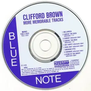 Clifford Brown - More Memorable Tracks (1953) {Blue Note Japan TOCJ-1605 rel 1996}