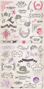 Vintage design elements 5