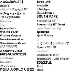 My personal Font Collection