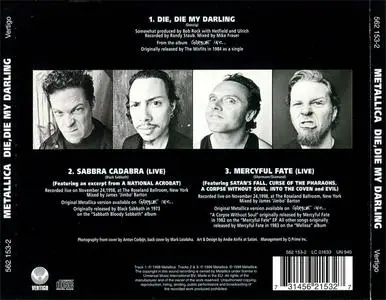 Metallica - Die, Die My Darling (Europe CD5) (1999) {Vertigo/Universal}