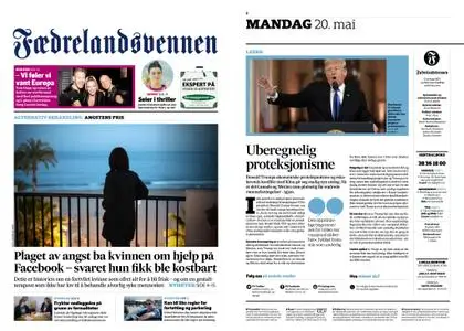 Fædrelandsvennen – 20. mai 2019
