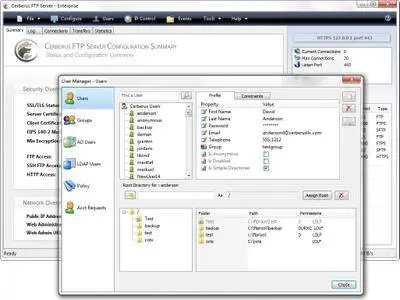 Cerberus FTP Server Enterprise 10.0.15.1