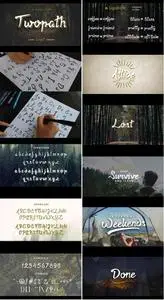 Twopath Script Typeface Font