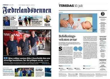 Fædrelandsvennen – 10. juli 2018