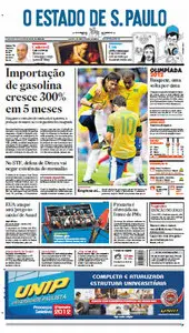 Jornal O Estado de São Paulo - 30 de julho de 2012 - Segunda