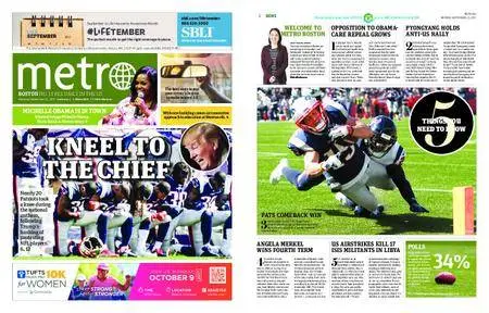 Metro Boston – September 25, 2017