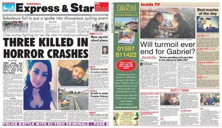 Express and Star Sandwell Edition – September 25, 2017