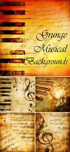 Stock Photo - Grunge Musical Backgrounds