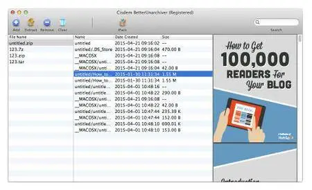 Cisdem BetterUnarchiver 2.1.0 Mac OS X