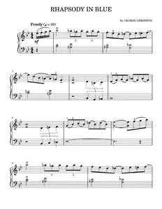 Rhapsody In Blue - George Gershwin (Easy Piano)
