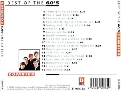 The Zombies - Best Of The 60's (2000) {Disky}