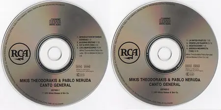 Theodorakis - Farantouri / Pandis - Canto General [1975 recording, unremastered german 1990 cd version]