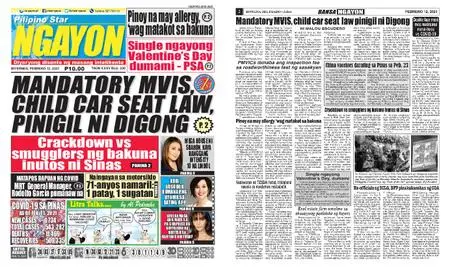 Pilipino Star Ngayon – Pebrero 12, 2021