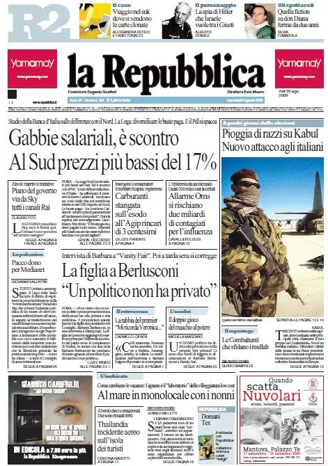 La Repubblica (05-08-09)
