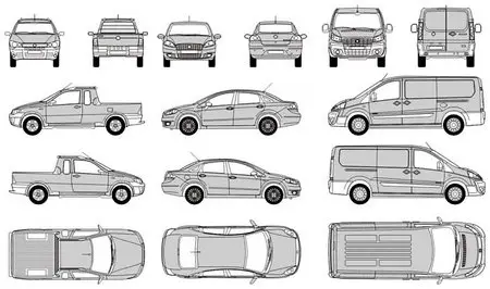 Fiat Outline in CorelDRAW