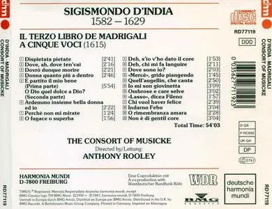 Anthony Rooley, The Consort of Musicke - Sigismondo d'India: Il Terzo Libro di Madrigali 1615 (1991)