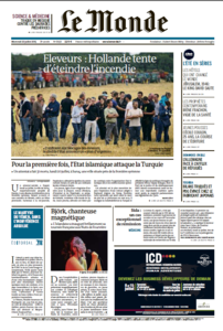 Le Monde du mercredi 22 juillet 2015