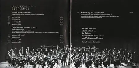 Unsuk Chin - 3 Concertos - Kim, Gerhardt, Wei, Chung, Seoul Philharmonic (2014) {Deutsche Grammophon}