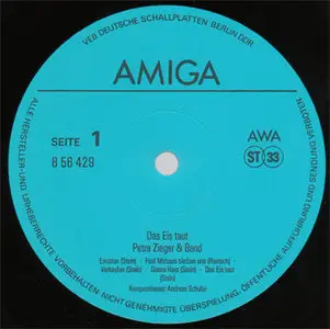 Petra Zieger & Band - Das Eis Taut (Amiga 8 56 429) (GDR 1989) (Vinyl 24-96 & 16-44.1)