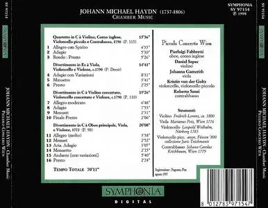 Piccolo Concerto Wien - Michael Haydn: Chamber Music (1998)