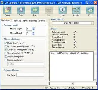 WinRar Password Remover v 1.1