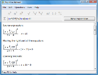 Equation Wizard v1.2