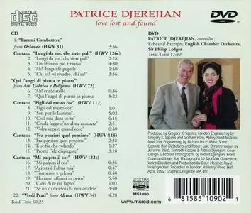 Patrice Djerejian - Handel: Love Lost and Found - Arias & Italian Solo Cantatas (2003)