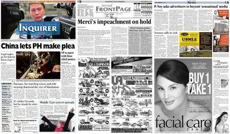 Philippine Daily Inquirer – February 18, 2011