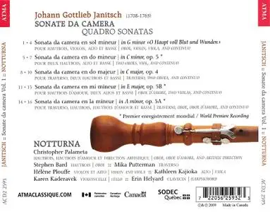 Christopher Palameta, Notturna - Johann Gottlieb Janitsch: Sonate da camera, Volume 1 (2009)