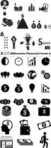 Vectors - Silhouette Financial Icons 9