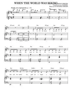 When The World Was Young - Frank Sinatra (Piano Vocal)