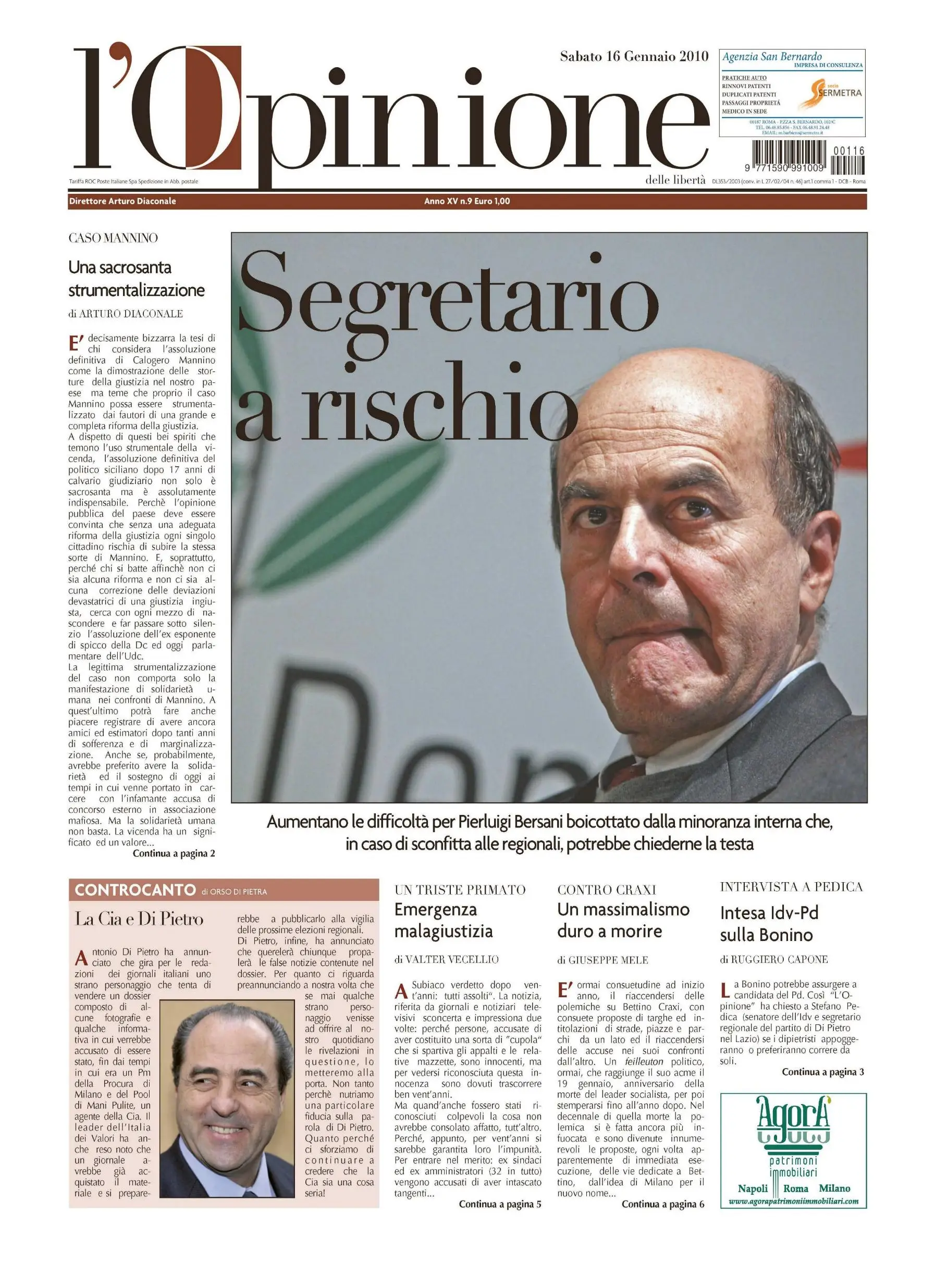 L'Opinione 16.01.2010