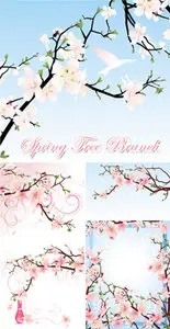 Spring Tree Branches Vector