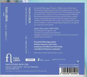 Krzysztof Meisinger - Heitor Villa-Lobos: Melodia Sentimental; Guitar Concerto; Five Preludes (2012)