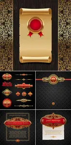 Luxury Frames & Design Elements Vector