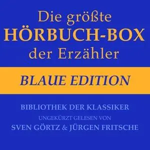 «Die größte Hörbuch-Box der Erzähler: Blaue Edition» by Sir Arthur Conan Doyle,Herman Melville,Franz Kafka,Stefan Zweig,
