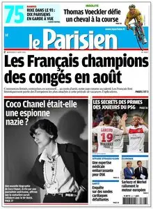 Le Parisien & Le cahier de Paris - Mercredi 17 Aout 2011