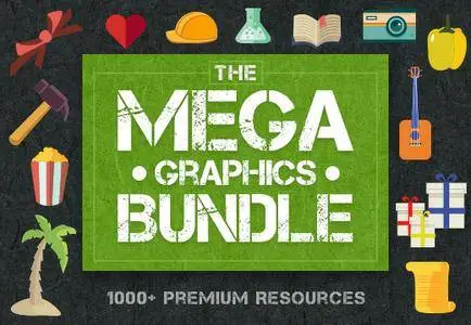 InkyDeals - The Mega Graphics Bundle with 1000+ Premium Resources