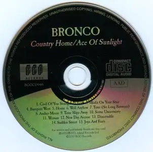Bronco - Country Home `70 & Ace Of Sunlight `71 (2010)