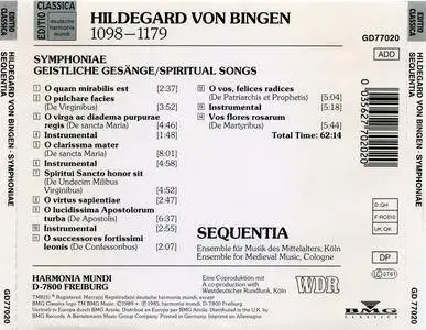 Hildegard Von Bingen (ca. 1098-1179) - Symphoniae - Sequentia (1989) {Harmonia Mundi GD77020 rec 1982-1983}