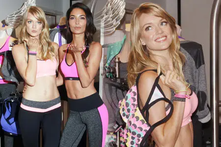 Lindsay Ellingson and Lily Aldridge - Victoria's Secret Promo Event In New York October 22, 2013