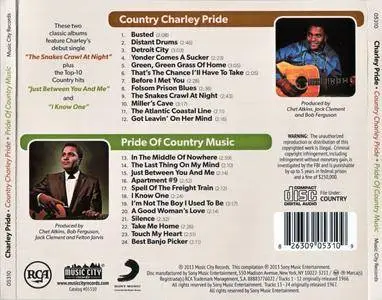 Charley Pride - Country Charley Pride (1966) + Pride Of Country Music (1967) {2013 Music City Records Remaster}