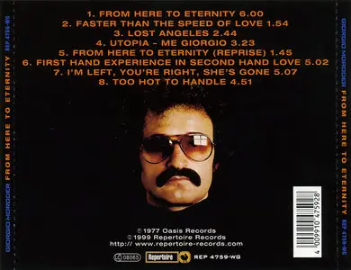 Giorgio Moroder - From Here to Eternity (1977) Reissue 1999