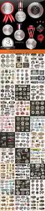 Labels stickers and badges collection vector 2
